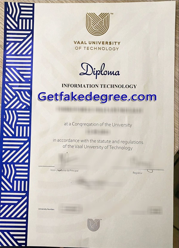 Vaal University of Technology diploma