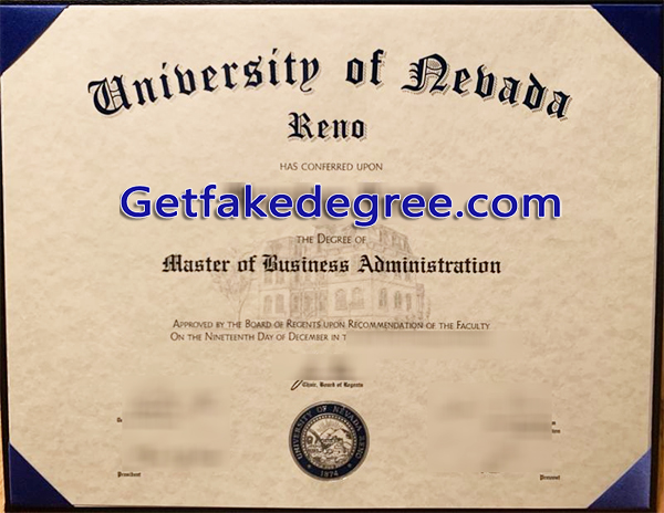University of Nevada diploma