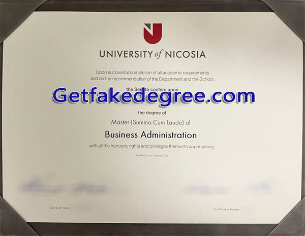 University of Nicosia diploma