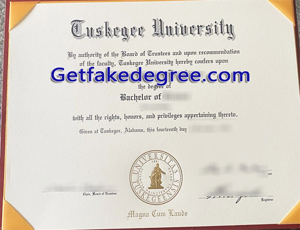 Tuskegee University diploma