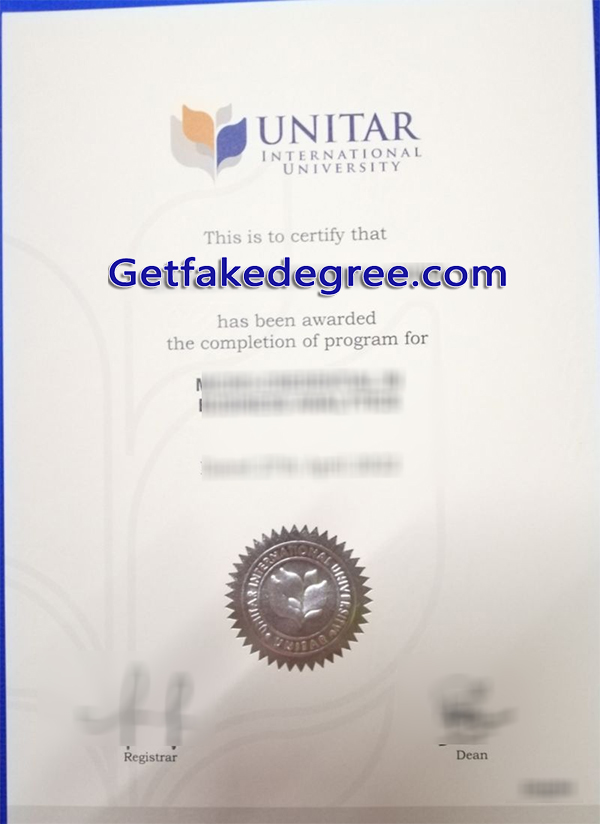 UNITAR International University diploma