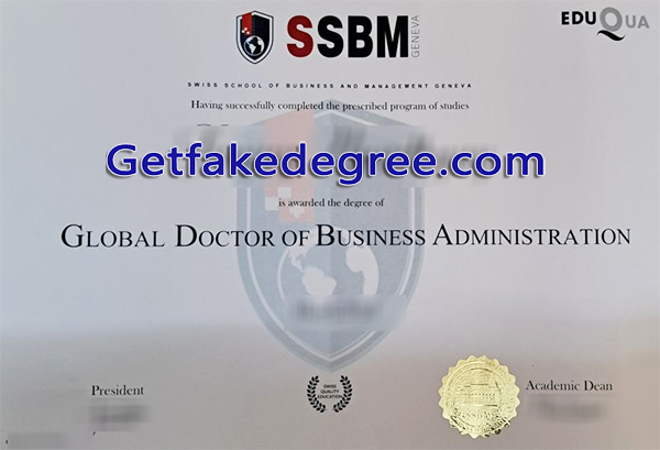 SSBM Geneva diploma