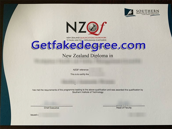 Southern Institute of Technology diploma