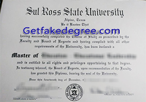 Sul Ross State University degree