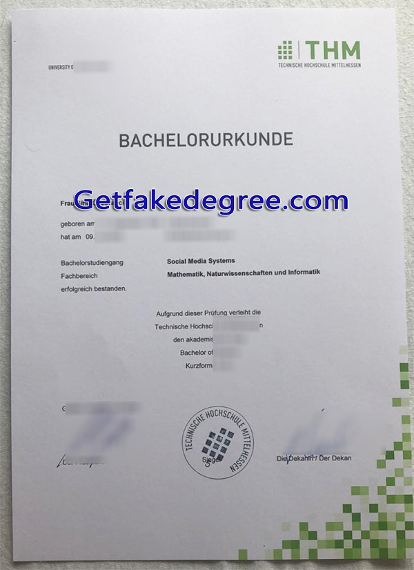 TH Mittelhessen diploma