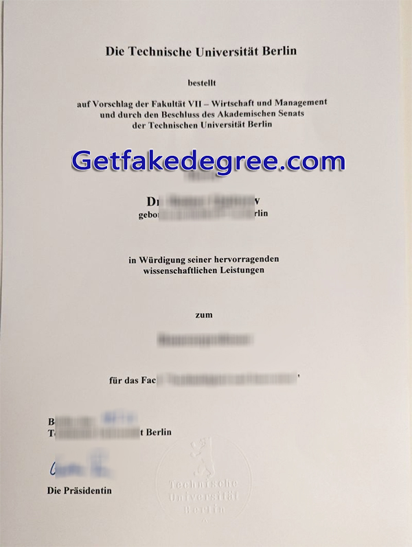 TU Berlin diploma
