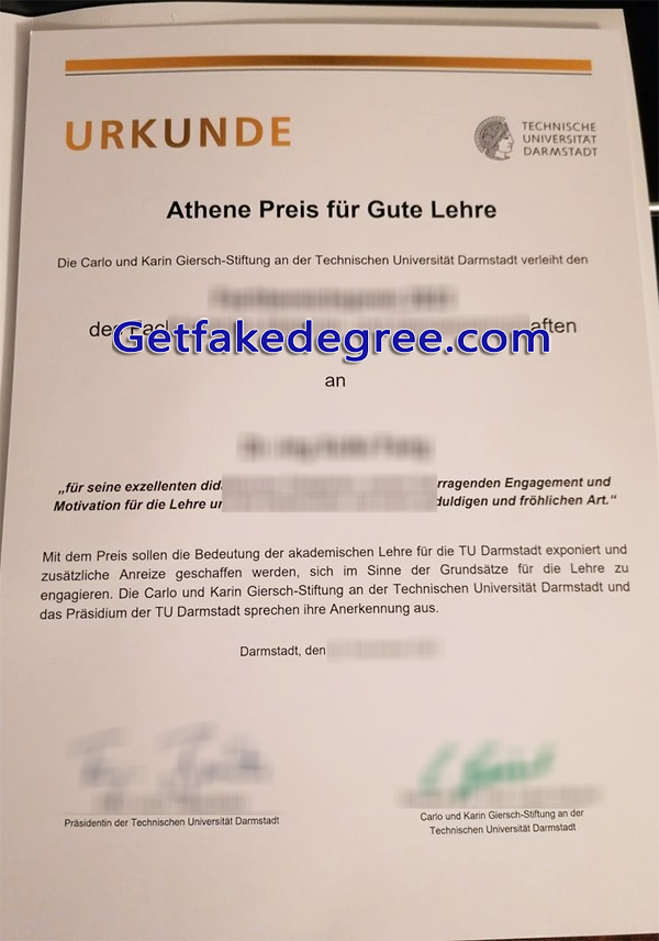 TU Darmstadt diploma