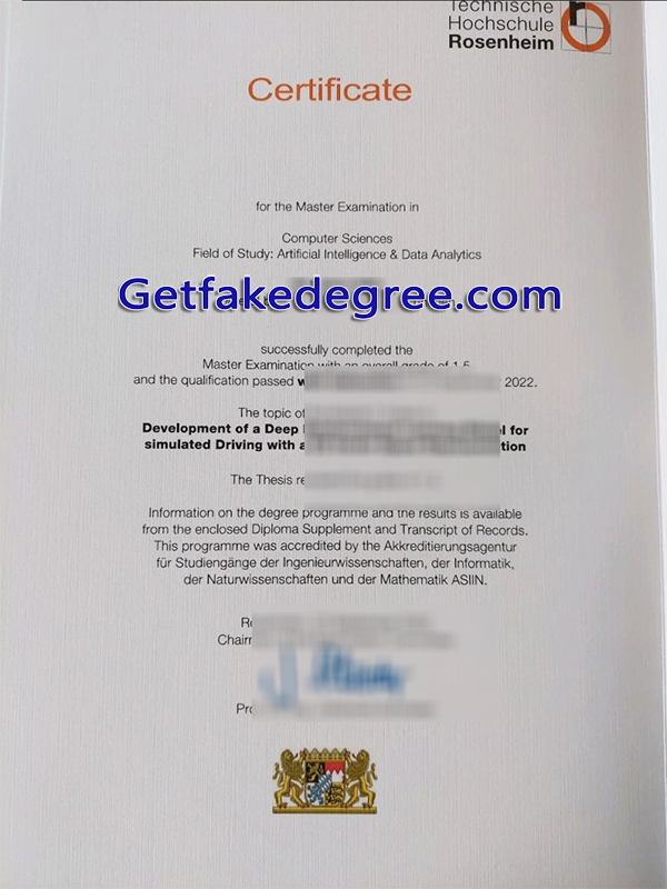 Technische Hochschule Rosenheim diploma