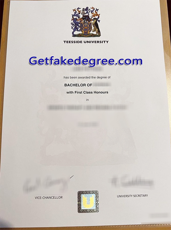 Teesside University diploma