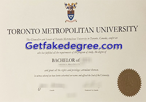 Toronto Metropolitan University degree