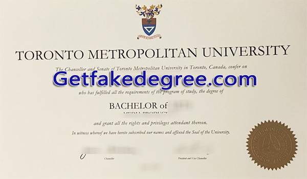 Toronto Metropolitan University diploma