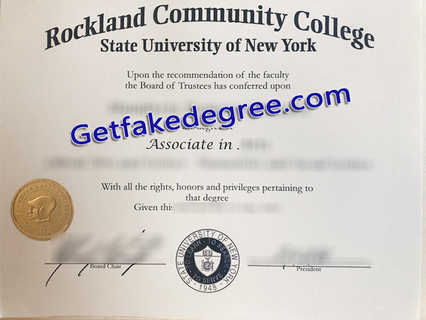 Rockland Community College diploma