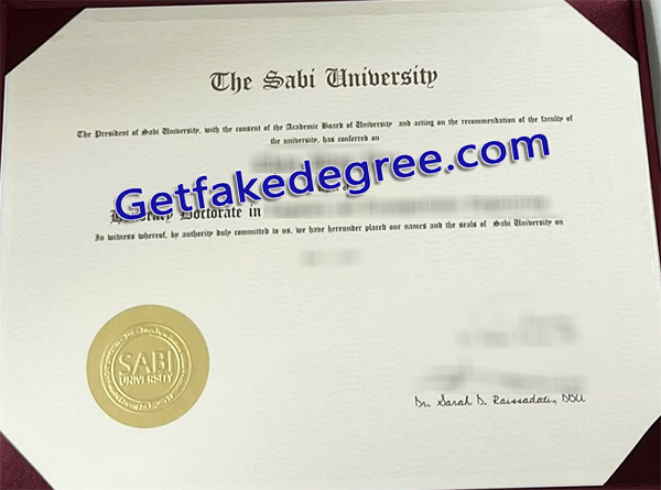 Sabi University diploma