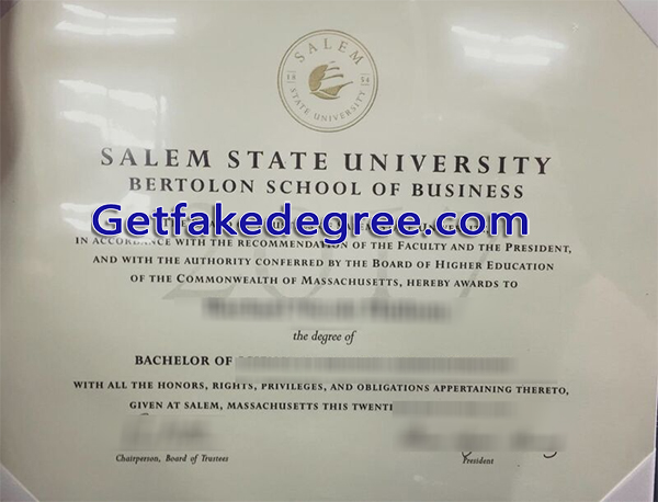 Salem State University diploma
