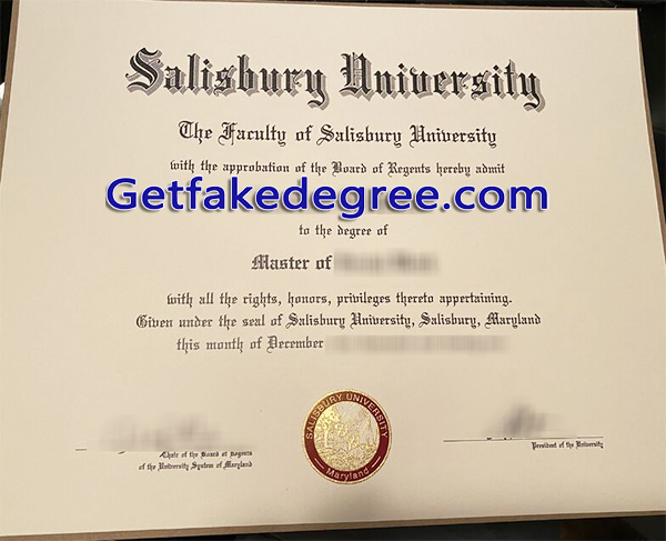 Salisbury University diploma