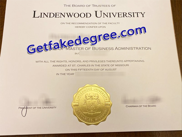 Lindenwood University diploma