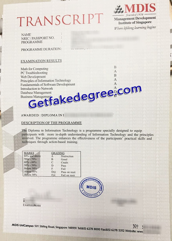 MDIS transcript