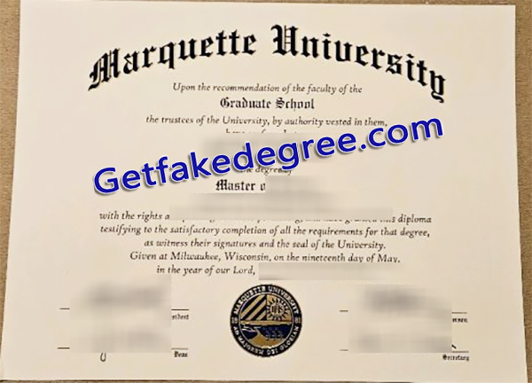 Marquette University diploma