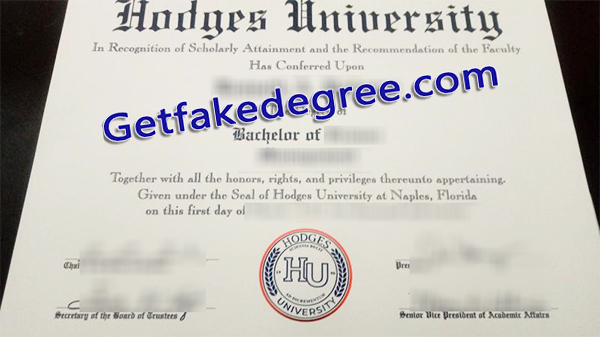 Hodges University diploma