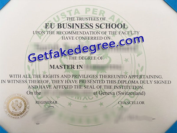EU Business School diploma
