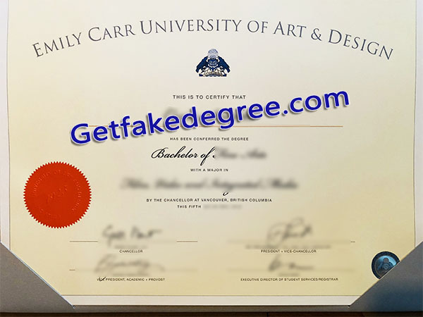 Emily Carr University of Art and Design diploma