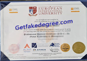 European International University degree