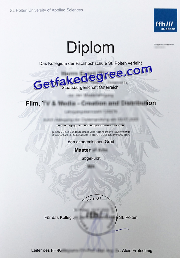 Fachhochschule St. Pölten diploma