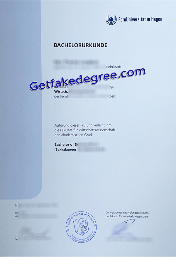 FernUniversität in Hagen diploma