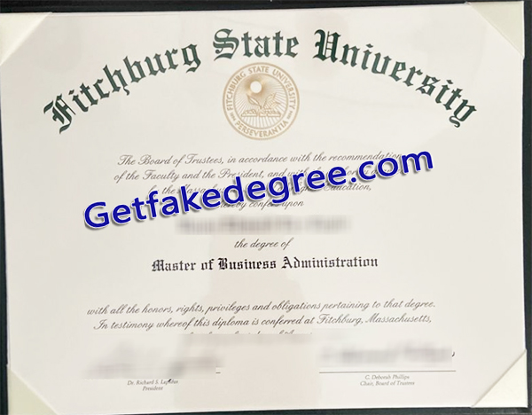 Fitchburg State University diploma