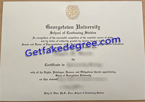 Georgetown University degree
