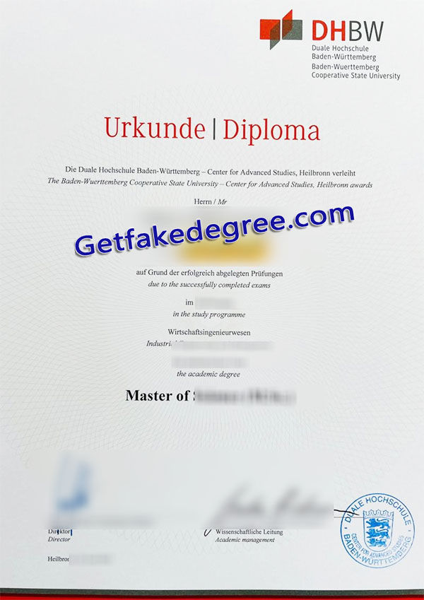 DHBW diploma