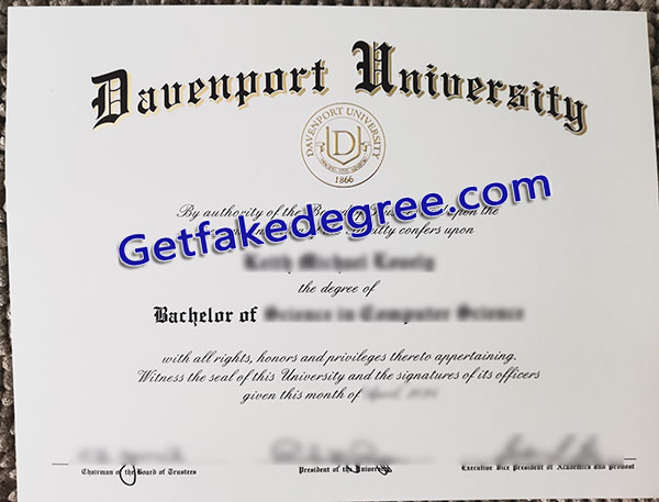 Davenport University diploma