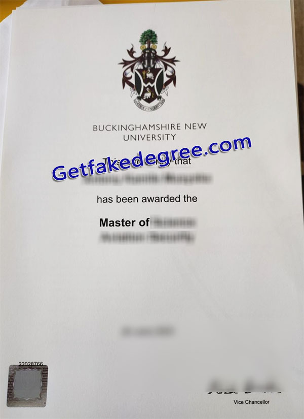 Buckinghamshire New University diploma